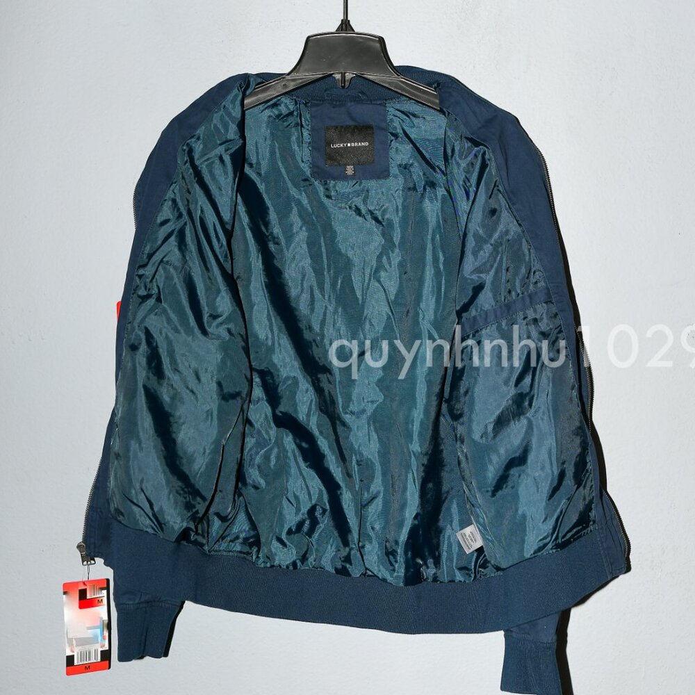 Lucky Brand Men's Bomber Jacket Full Zip - Picture 3 of 6
